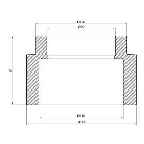 Муфта PPR Thermo Alliance 110х90, фото 2