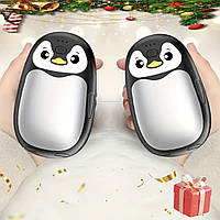 USB - Грілки для рук у вигляді чудових Пінгвінів (білі)