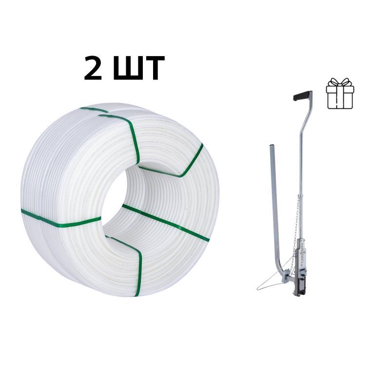 Акційний набір Thermo Alliance: 2 бухи. Труба PEX-A EVOH WHITE 5 шарів 16×2,0 мм, (600 м), Spain + Такер ТК-100