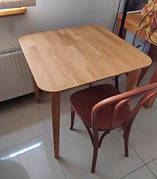 Квадратний нерозкладний стіл з дерева Густаф GOOD WOOD Руськополянський Меблевий Комбінат Явір