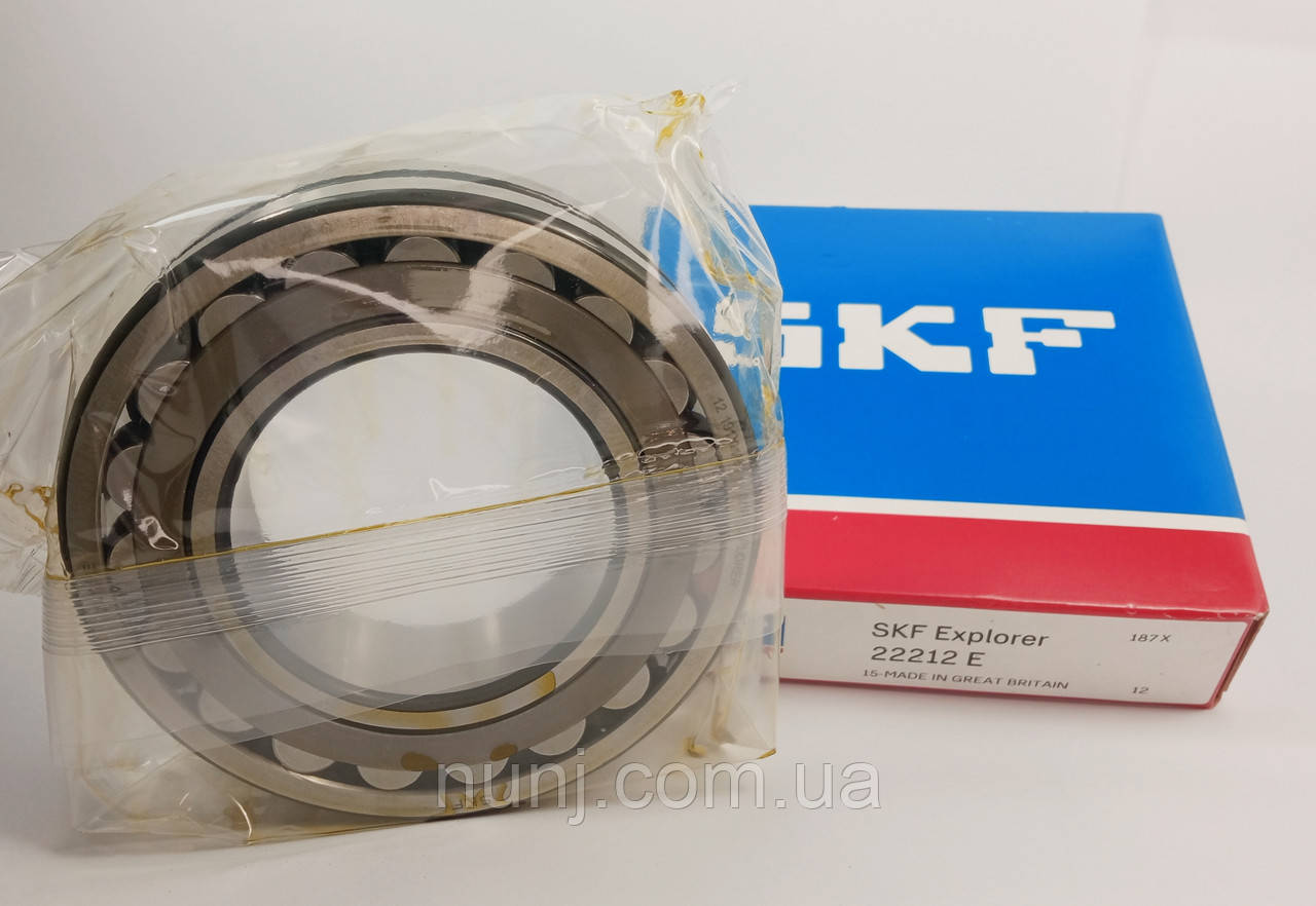 Підшипник 22212-E SKF (53512) розміри: 60*110*28 роликовий сферичний, фото 1