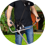 Садовий тример-мотокоса 1400 Вт 255/420 мм Intertool DT-2258 електротример для саду мотокоса для скошування трави тримери, фото 9