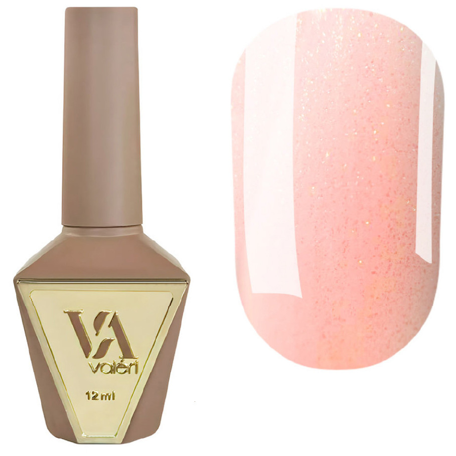 База Valeri Base 12 ml №01 French ніжно-рожевий із золотим шиммером, фото 1