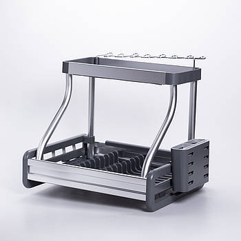 Сушарка для посуду двоярусна з піддоном HP-46-7