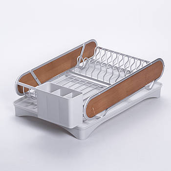 Сушарка для посуду алюмінієва з піддоном пластиковим 47x29x13 см HP-46-9-A