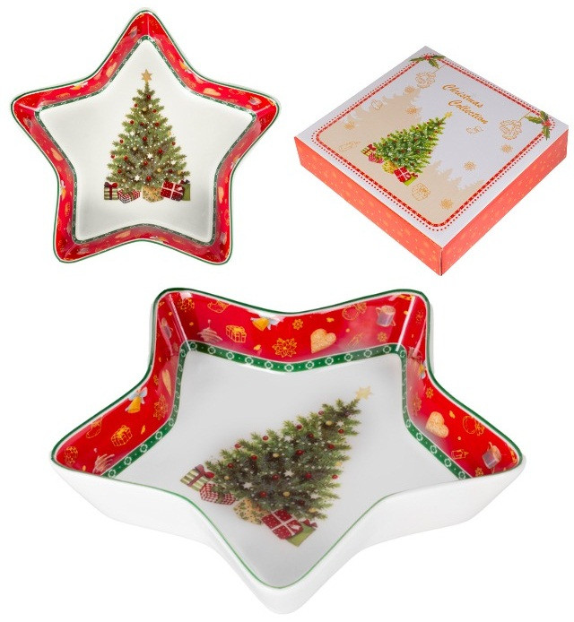 Блюдо фарфорове Christmas delight Lefard 18 см, фото 1