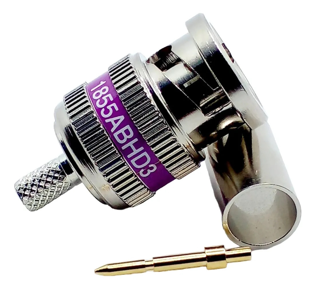 Роз'єм кабельний BNC BELDEN 1855ABHD3, Mini RG-59, 6 GHz, трьокомпонентний, фото 1