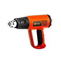 Професійний технічний фен GTM HG2000E : 2 кВт, 3 режима, 80°C-600°C, насадки 4шт Market_Tools NPP25