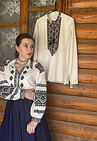 Комплект вишиванок для пари з геометричною вишивкою "Вишита гармонія"