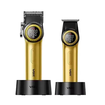 Професійний комбо-набір VGR Barber Comb Gold (V-001&V-977GD)