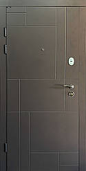 Вхідна вулична двері "Портала" серія Тріо RAL ― модель Неаполь 2 (Три контури)