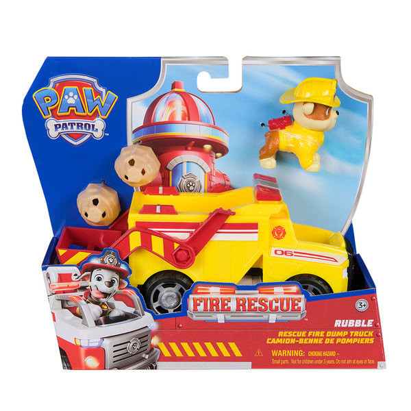 Paw Patrol Fire Rescue Rubble Щенячий патруль пожежна рятувальна місія рятувальний автомобіль з водієм Кремез, фото 1