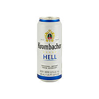 Пиво Krombacher Hell світле фільтроване світле фільтроване 500мл.
