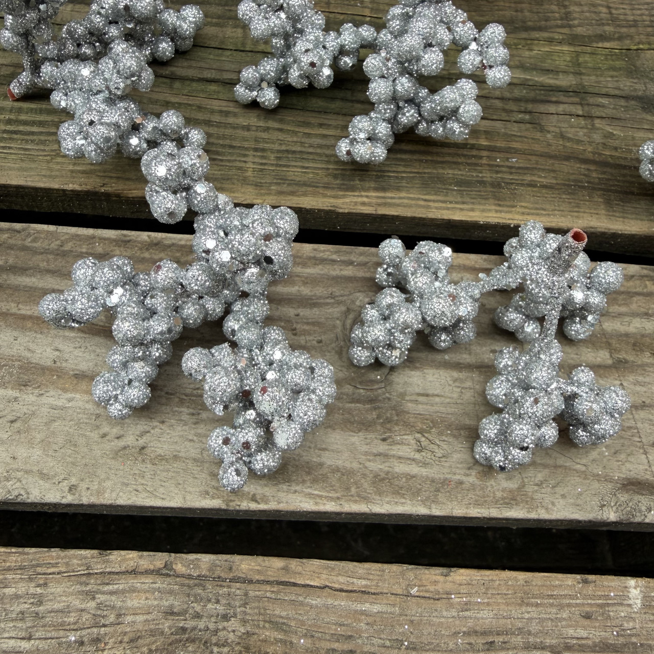 Ягода срібло гілочка 10 шт, фото 1