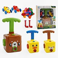 Іграшковий запускач повітряних кульок з машинками - трендова іграшка від 3 років, 2 варіанта гри, 2 машинки та 10 кульок