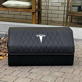 Преміум органайзер в багажник Tesla Supreme, розмір L (65 см), сумка-органайзер з вишивкою логотипу