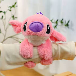 М'яка іграшка Стіч на руку 21 см Розовий