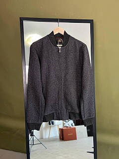 Тепла кашемірова куртка Mandelli темно-сірого кольору