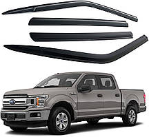 Дефлектори вікон (вітровики) Ford F150 2014-2025 (Autoclover/Південна Корея)