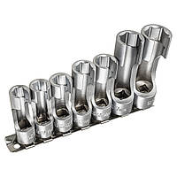 Набір відкритих головок CR-V 3/8″ для роботи з кабелями та датчиками 10–19 мм (7 шт.) Falcon F08449