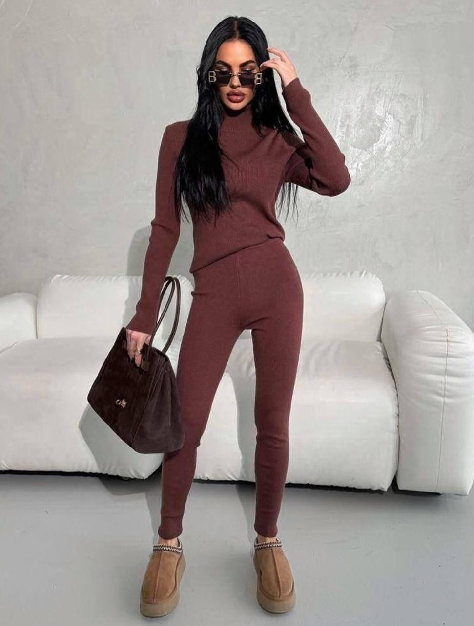 Костюм на флісі для милих дам "Рубчик". Розміри: 42-44, 46-48, фото 1