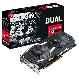 Відеокарта AMD Radeon RX 580 8GB Asus Arez Dual OC (AREZ DUAL RX580 O8G) Б/В