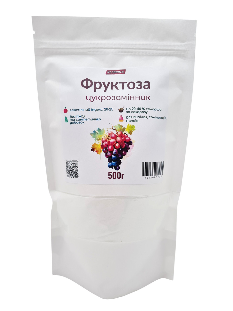 Фруктоза харчова 500г Фруктовий цукор, фото 1