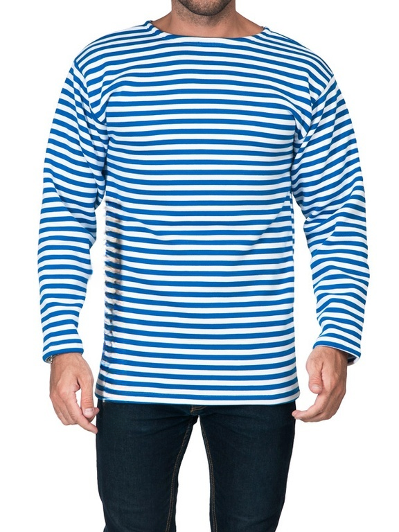 Тільняшка утеплена з начосом (щільність 180 г/м²) — тепла смугаста тільняшка чоловіча