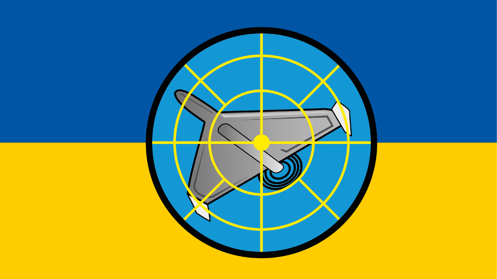 Прапор «Шахедам Ж, синьо-жовтий», фото 1