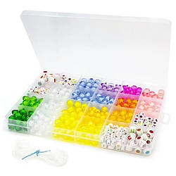 Набір для виготовлення прикрас №5 19х13х2,2 см 24 відділення ±180 г (±585 шт.)