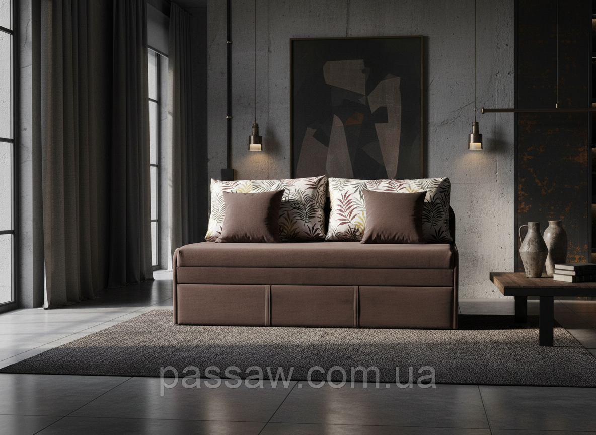 Диван-ліжко Сіті викатний 100/110/120, фото 1