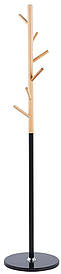 Вішалка підлогова АКЛАС Осика VKY-6009 (Дерево бук/ метал чорний)