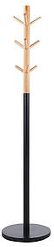Вішалка підлогова АКЛАС Кипарис VKY-6037B (Дерево бук/ метал чорний)