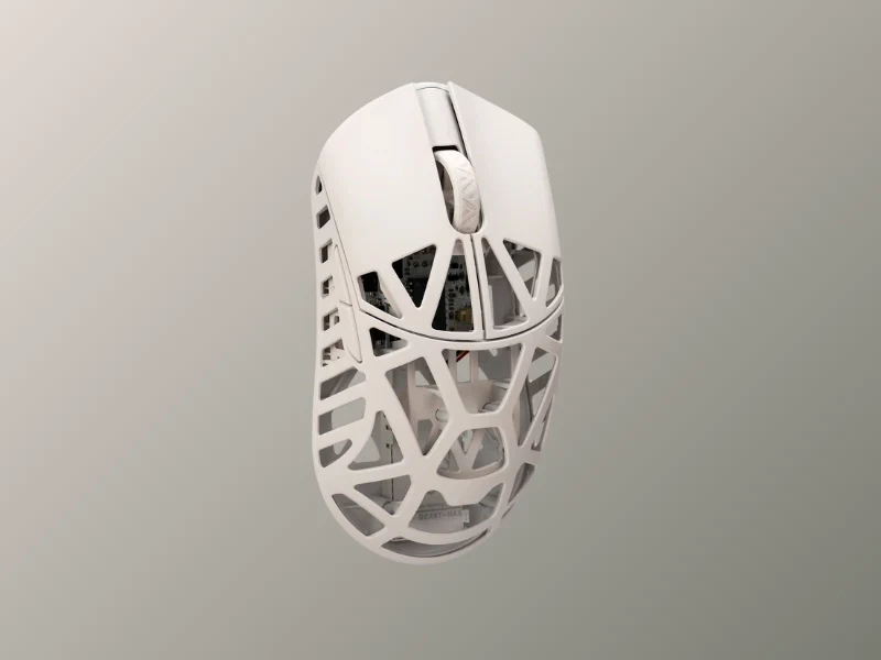 WLmouse Beast X MAX Milky White боковий вигляд