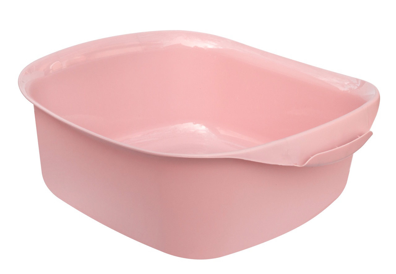 Таз пластиковий 15 літрів квадратний з ручками пудра 46*39*15,5 см (ПолімерАгро)