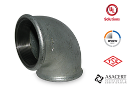 Кут 90° оцинкований ВВ 2 1/2" Hydro-T