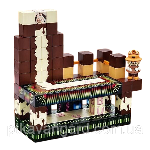 Магнітні блоки конструктор Лабубу 118 магнітні кубики з фігурками LZCK 710, фото 1