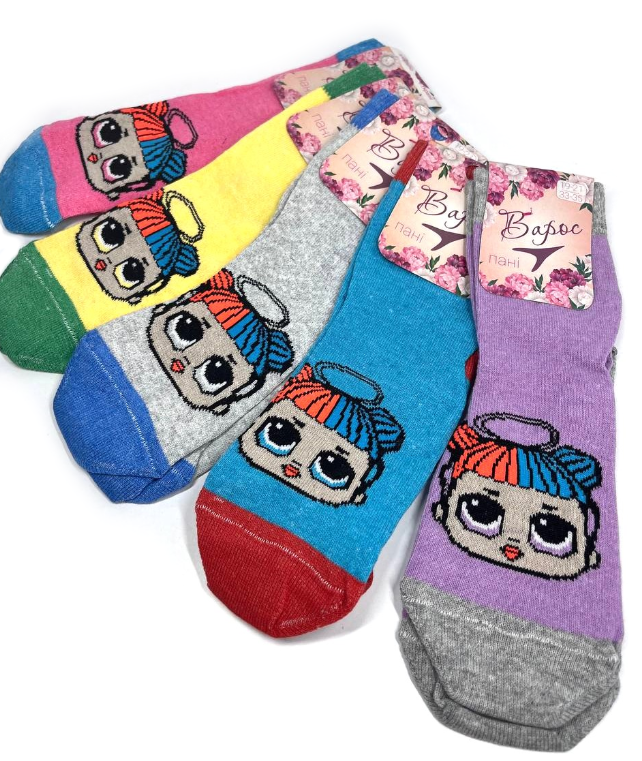 Шкарпетки підліткові, стрейч 19-21 р. "Лола" (12 пар!) Демісезонні, фото 1