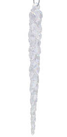 Прикраса декоративна Chomik Бурулька, пластик, перламутр, 13 см