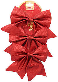 Банти декоративні Chomik текстиль, 3 шт, червоні