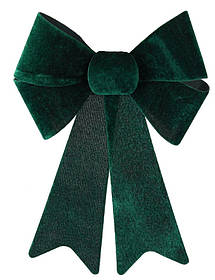 Бант декоративний Chomik велюр, 23х38 см, зелений