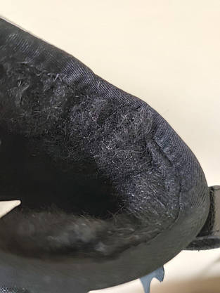 Угги Черные мини короткие на высокой подошве кожаные с натуральной шкрстью внутри, фото 5