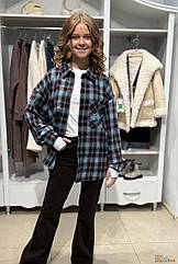 ОПТОМ Упаковка (158-164-170-176) Сорочка картата для дівчинки No name 1111000065957