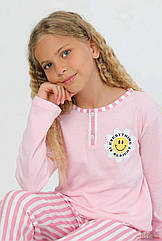 ОПТОМ Упаковка (80-92-98-104) Піжама рожева Alright для маленької дівчинки Vitmo 1111000066220