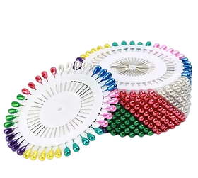 Швейні шпильки з кольоровими кульками 38мм 40шт