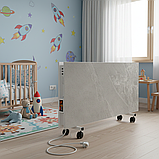 Подвійний керамічний обігрівач c програматором Flyme 1200PW сірий кварц, фото 4