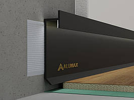 Алюмінієвий плінтус прихованого монтажу для LED-підсвітки 60 мм Фарбований