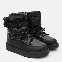 Жіночі чорні дутики сноубутси збоку змійка 37 38 39 40 розмір