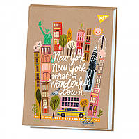Альбом для малюв. склейка 30/100 А4 "New York" крафт №130581