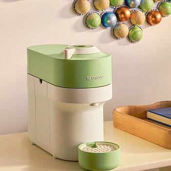 Капсульна кавомашина Nespresso Vertuo Pop Pistachio (фісташково-зелений) - обмежений випуск.